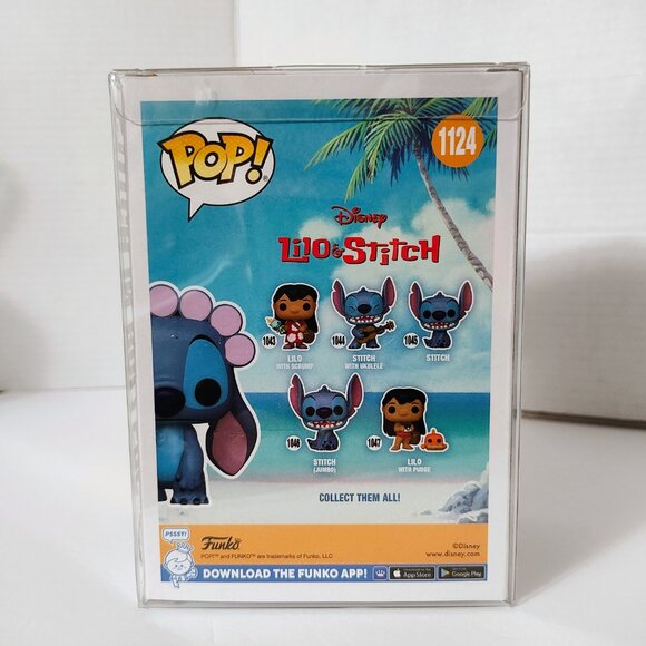 Funko Pop - Lilo & Stitch - Stitch in Rollers #1124 - 2021 Fall Convention Exc - Picture 4 of 6